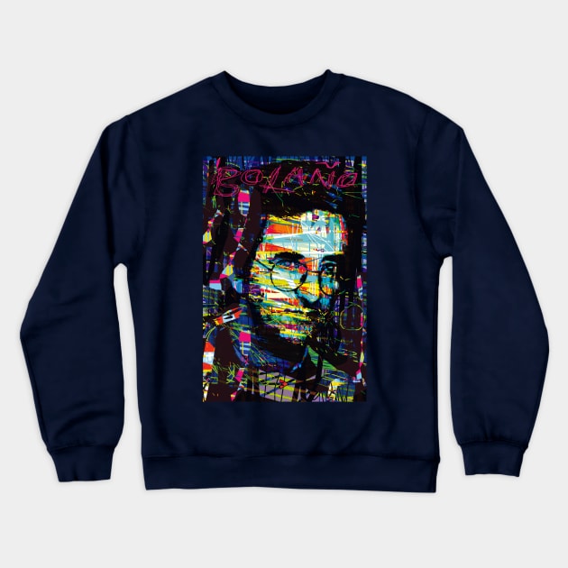 Roberto Bolaño V Crewneck Sweatshirt by Exile Kings 